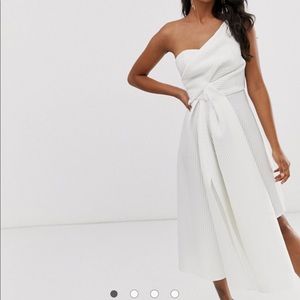 Ivory One Shoulder Dress